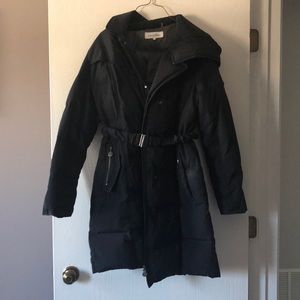Calvin Klein belted parka